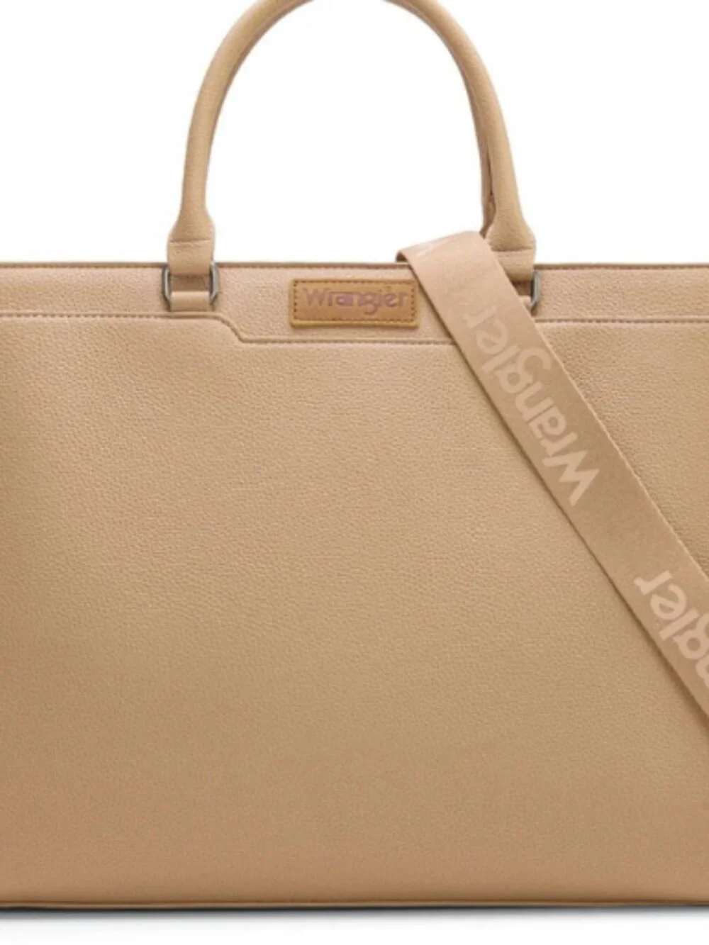 Wrangler Carry-All Tote Laptop, Travel, Business Tote Bag, Khaki NWT
